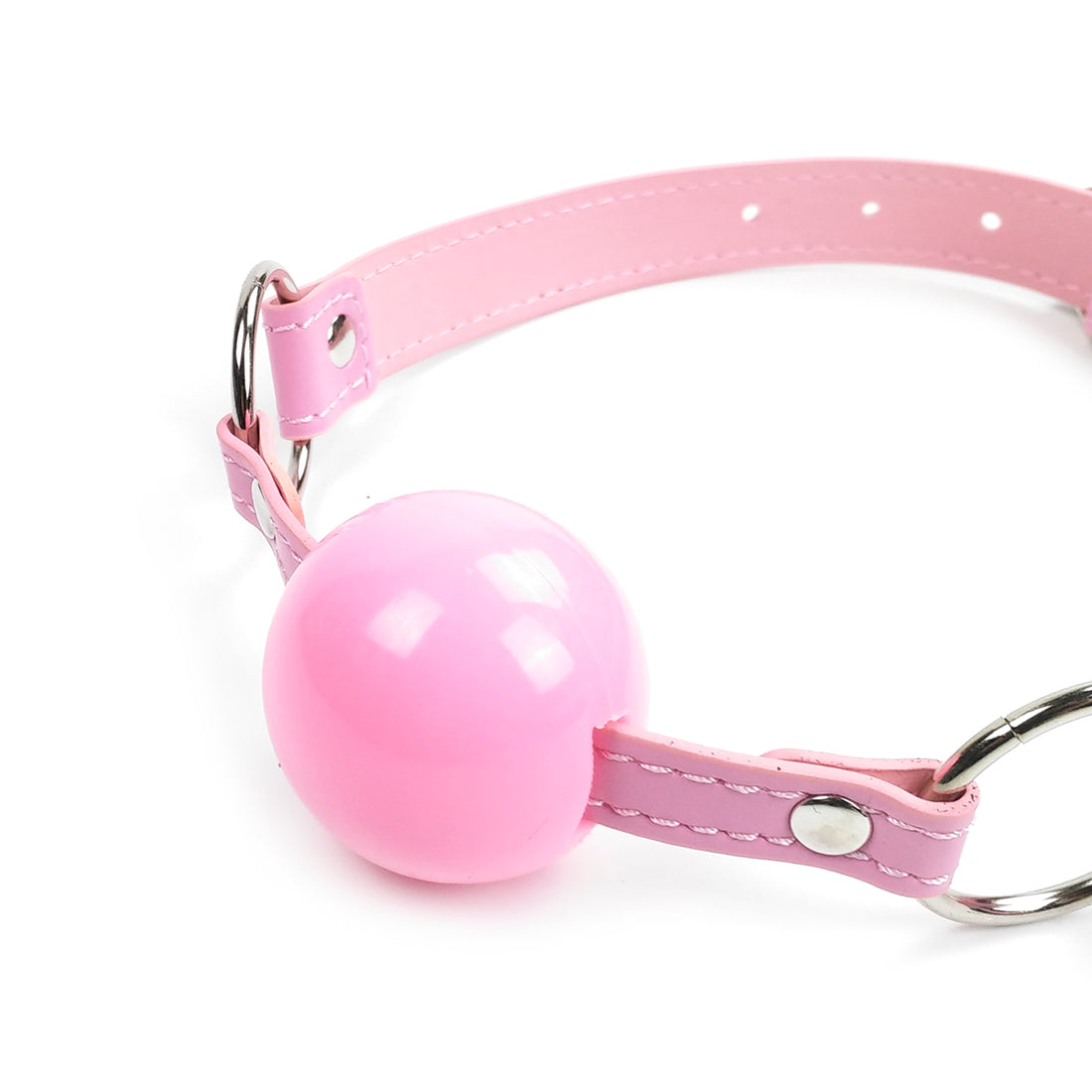 Adjustable Pink Silicone Sex BDSM Ball Gag
