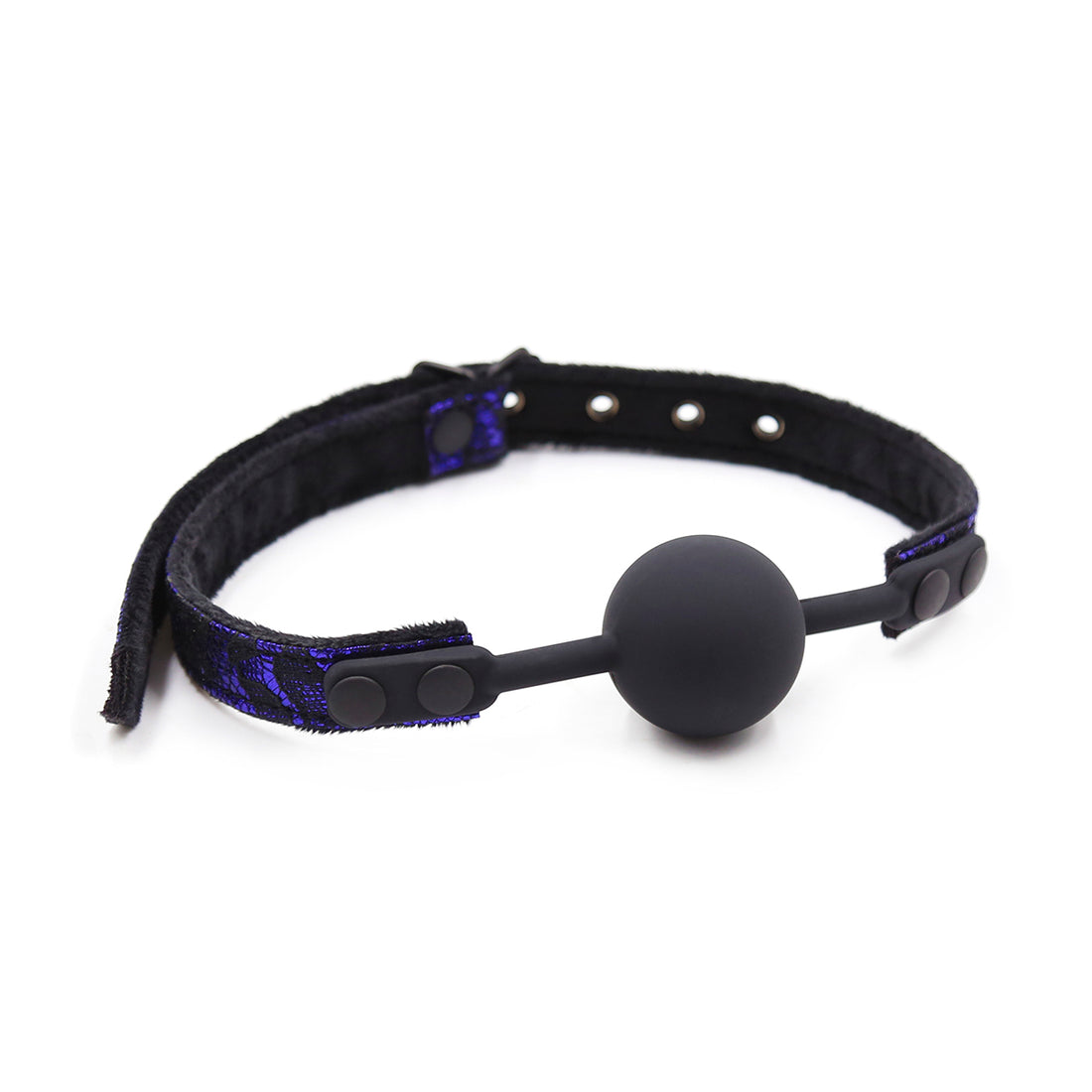 Gay Ball Gag Blue 1.5in Silicone Fetish