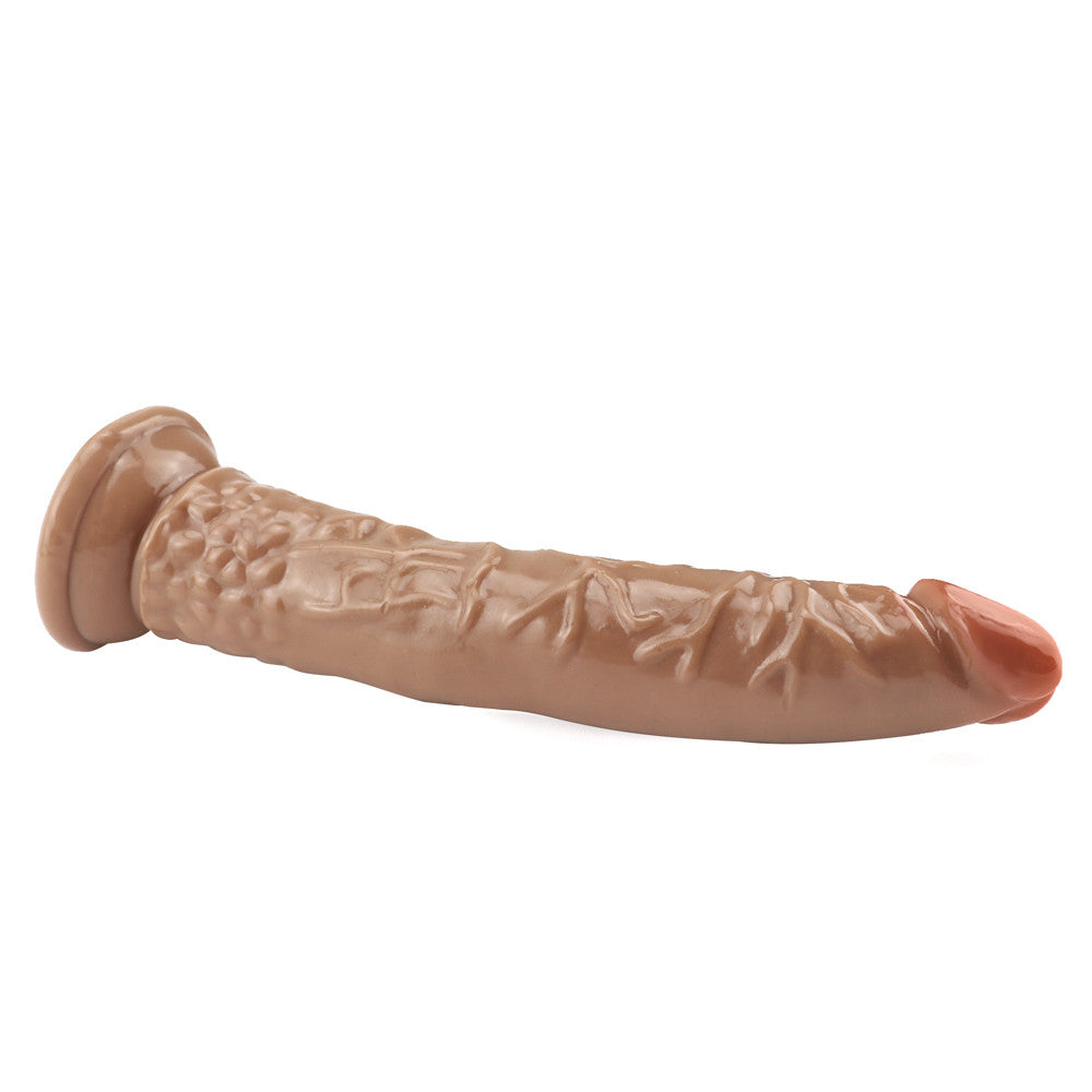8 Inch Small Straight Brown Dildo