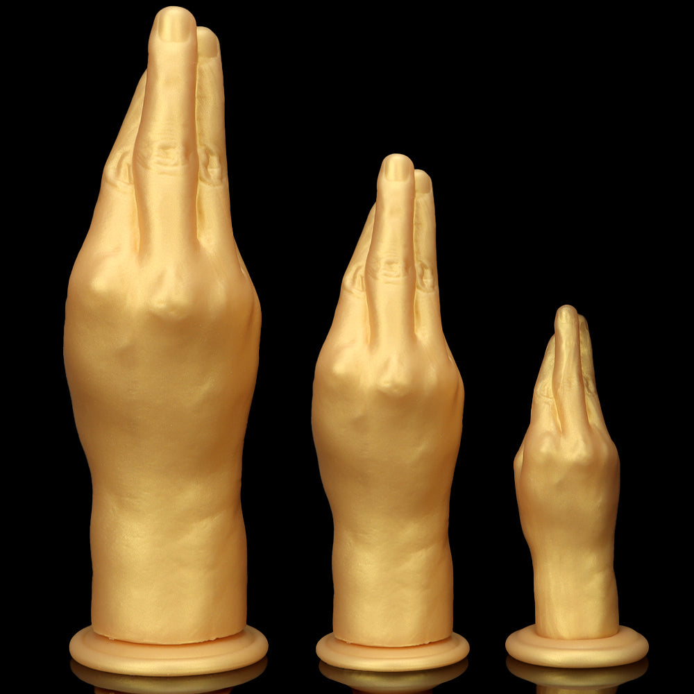 Gold Silicone Simulation Hand Fisting dildo