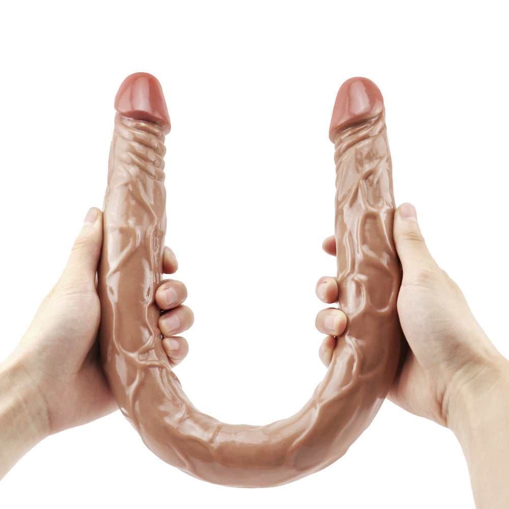 20 Inch Long Slender Double Head Dildo