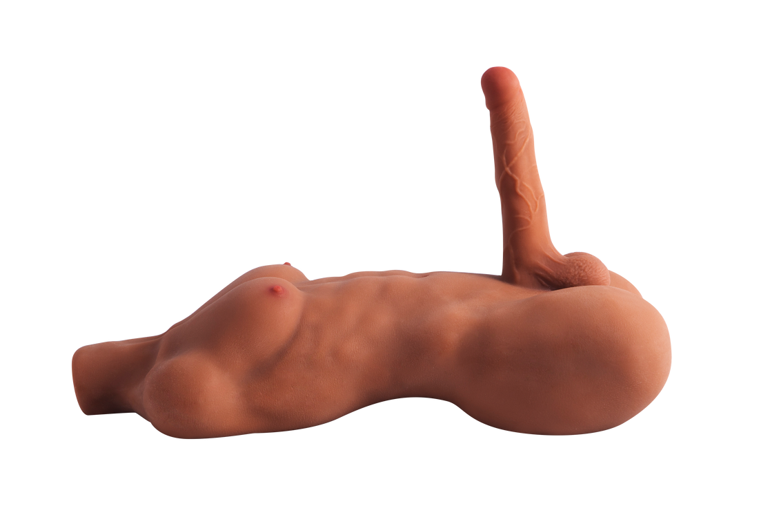 Strong Male Brown Sex Doll Torso Dildo