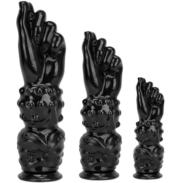 14 Inch Black Huge Hand Fist Dildo