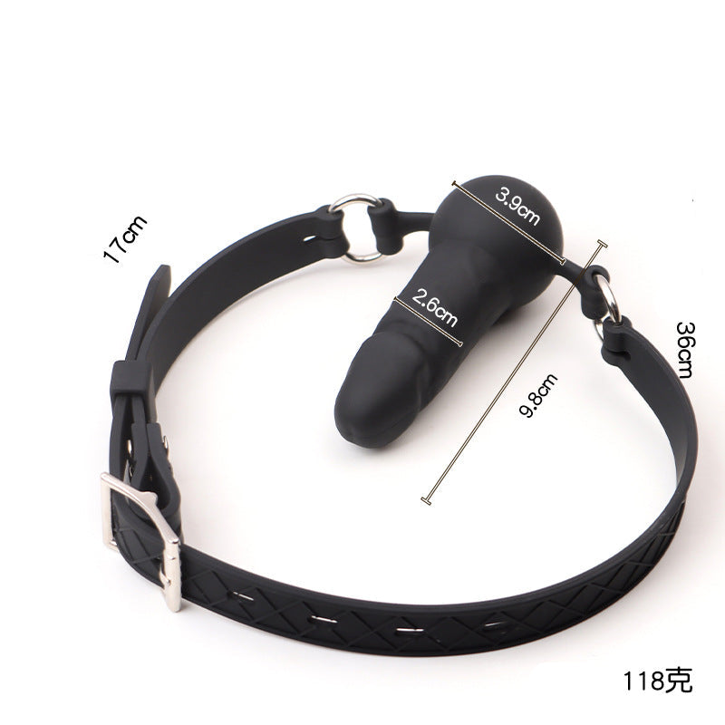 Silicone Open Mouth Bondage Ball Dildo Gag