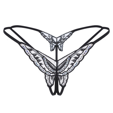 Butterfly Lace Hollow Out Women Sexy Panties