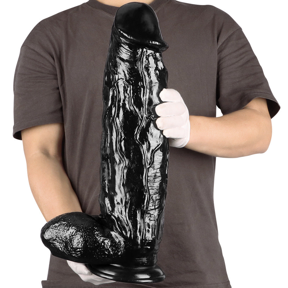 18 Inch Dildo Black Thick Giant