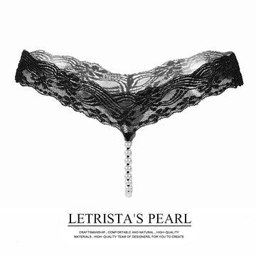 Lace Pearl Thong Emotional Panties