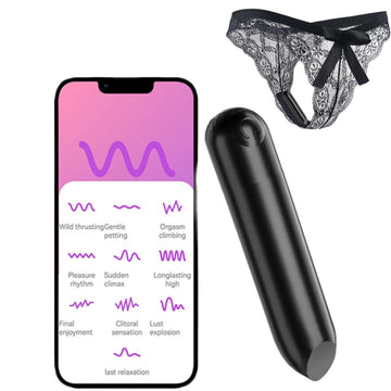 Quiet Bullet Clit Vibrator with Panties App
