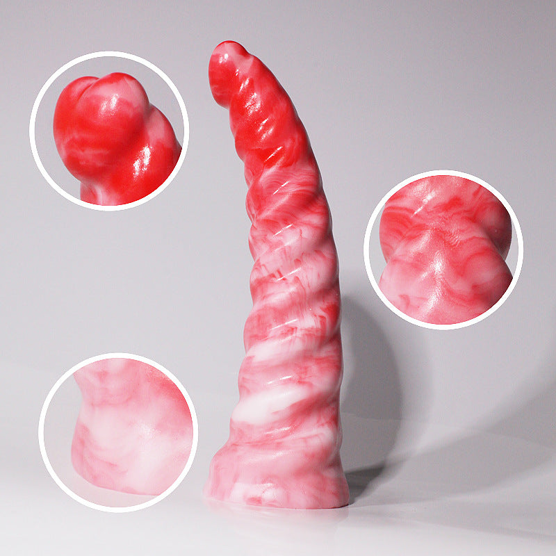 Love Ribbed Fantasy Anal Snake Dildo