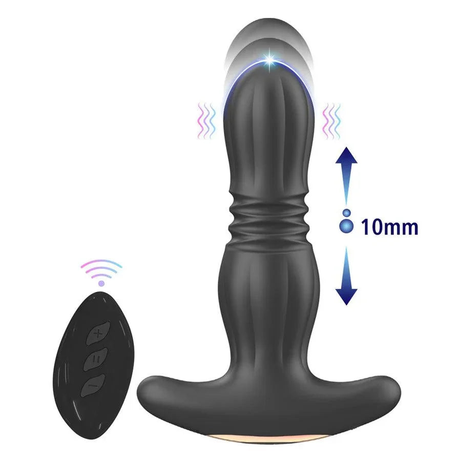 Remote App Thrust Anal Plug Prostate Vibrator