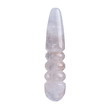 White crystal thread dildo