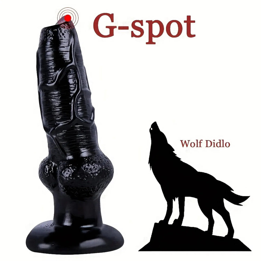 8 Inch Fantasy PVC Knot Wolf Dildo