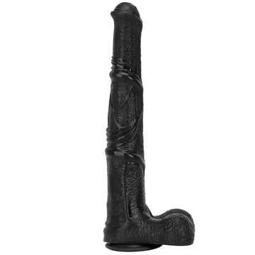 Black 14 Inch Realistic Horse Dildo