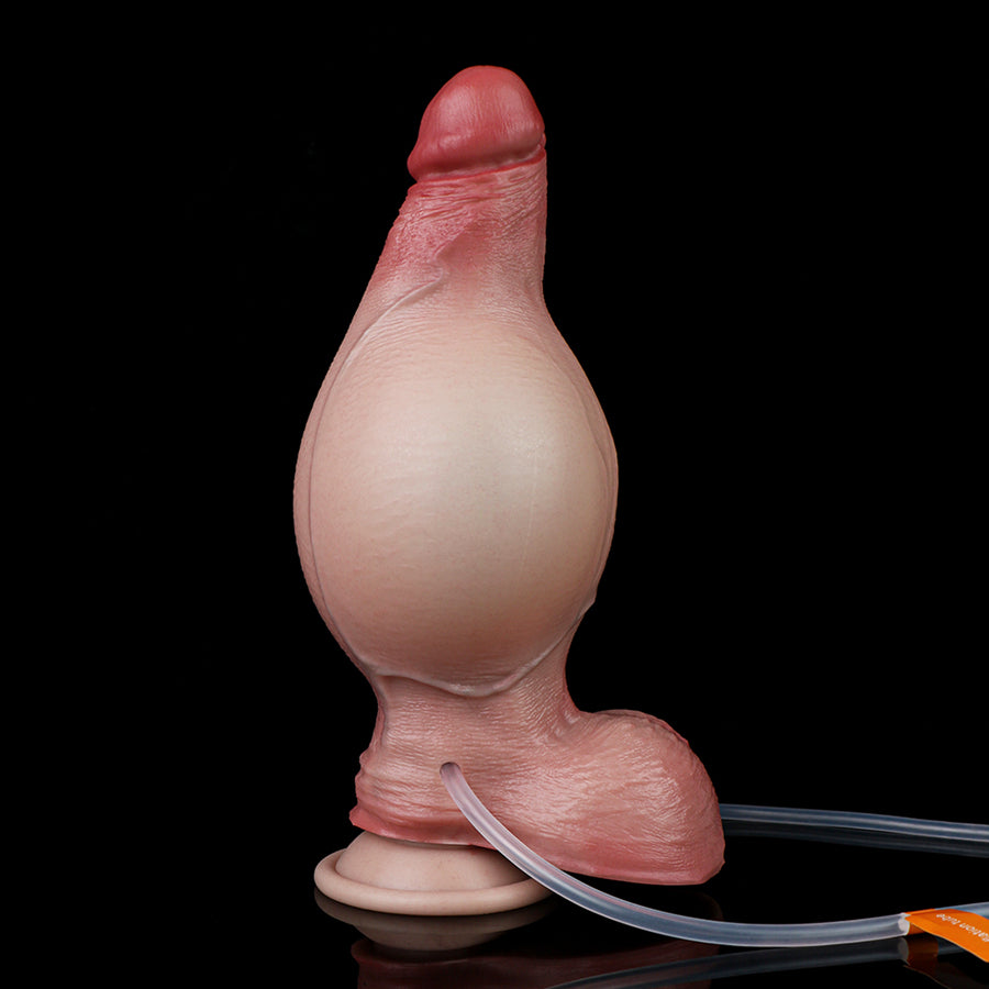 Inflatable Silicone Dildo 7 Inch Soft Lifelike