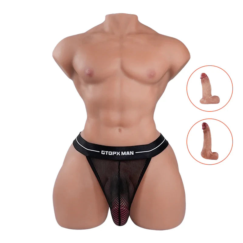 Realistic Big Headless Male Sex Torso Dildo