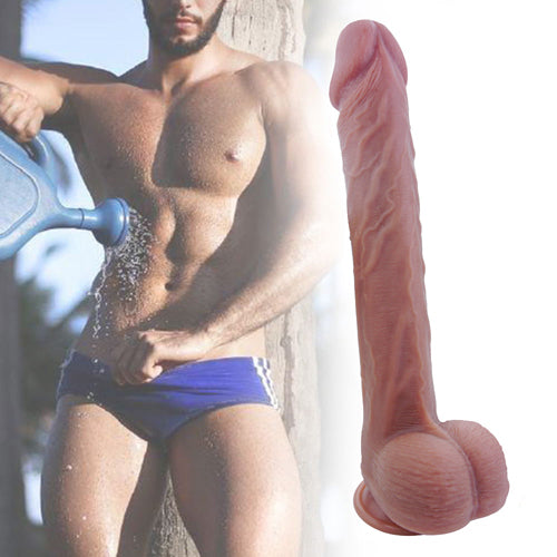Realistic Silicone Long 14 Inch Dildo