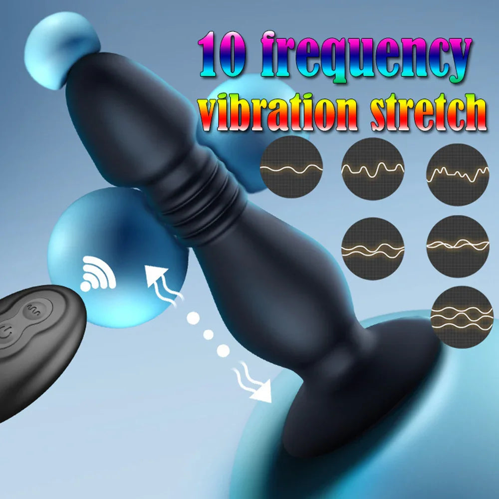 Small Thrusting Prostate Massager Anal Vibrator