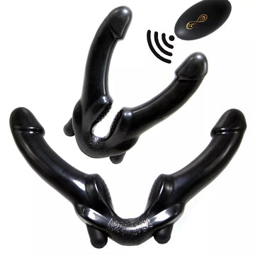 Vibrating Couple Remote Control Double Headed Dildo
