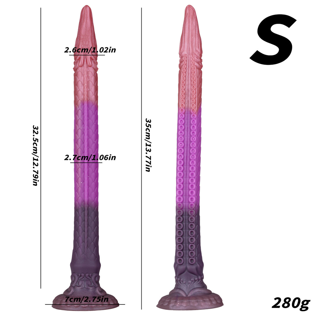 Dragon Shaped Long Butt Plug Suction Cup Anal Toy