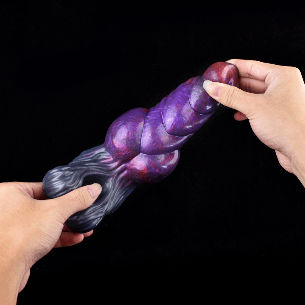 7 Inch Purple Knotted Monster Cock Sleeve