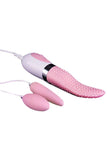 Load image into Gallery viewer, Waterproof Rechargeable Abs Tpr Doubel Bullets Tongue Vibe Set Love Eggs