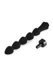 Load image into Gallery viewer, Silicone Anal Cleaning Shower Head Douches Attachement Black / Beaded