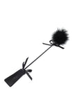 Load image into Gallery viewer, Bowknot Decorated Feather Tickler With Leather Handle
