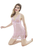 Load image into Gallery viewer, Sheer Lace Babydoll Nightwear Erotic Lingerie 2Pcs Set