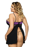 Load image into Gallery viewer, Plus Size Sexy Open-Back Babydoll Set
