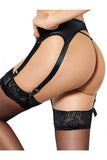 Load image into Gallery viewer, Plus Size Faux Leather Garter Belt Set