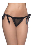 Load image into Gallery viewer, Low Waist Side Bowknot Tied Open-Back Panties Black / M