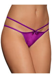 Load image into Gallery viewer, Sexy Sheer Criss Cross Bowknot Panties Purple / M