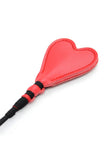 Load image into Gallery viewer, Heart Shaped Riding Crop Red Ticklers Paddles &amp; Whips