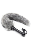 Load image into Gallery viewer, Fox Tail Whip With Flogger Handle Gray