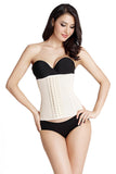 Load image into Gallery viewer, Waist Trainer With Latex Hook Closures 9 Steel Boned Beige / S