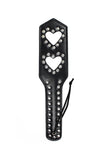 Load image into Gallery viewer, Hollow Hearts Studded Slapper Spanking Paddle