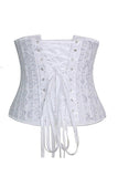 Load image into Gallery viewer, Brocade Laced Waist Training Corset Shaper 24 Steel Boned Trainer