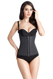 Load image into Gallery viewer, Zipper And Hooks Steel Boned Latex Waist Trainer