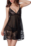 Load image into Gallery viewer, Lace See-Through Babydoll Set