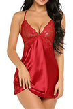Load image into Gallery viewer, Satin Lace Babydoll And Thong