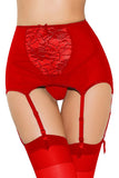 Load image into Gallery viewer, High Waisted Lace Garters Suspender Belt Red / S Garter