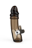 Load image into Gallery viewer, Dmm Girth Enhancer Penis Sleeve With Bullet Vibrator Brown / B