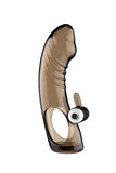 Load image into Gallery viewer, Dmm Girth Enhancer Penis Sleeve With Bullet Vibrator Brown / A