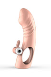 Load image into Gallery viewer, Dmm Girth Enhancer Penis Sleeve With Bullet Vibrator Skin Tone / A