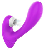 Load image into Gallery viewer, 9 Kinds Mode Licking Design Clitoral G Spot Vibrator Purple