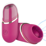 Load image into Gallery viewer, 9 Function Clitoral Vibrator Tongue Licking Stimulator Wine Red