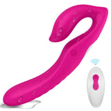 Load image into Gallery viewer, Remote Control Strapless Strap On Dildo Vibrator Rechargeable Rose Red