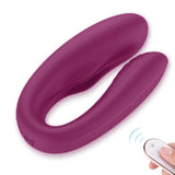 Load image into Gallery viewer, 4 Colors Couple Vibrator Soft Silicone Remote Control Wine Red
