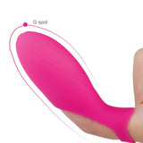 Load image into Gallery viewer, Finger Vibrator With Bullet Quiet Clitoral And G-Spot Rose Red