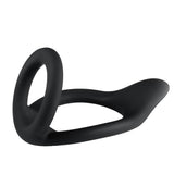 Load image into Gallery viewer, Erection Cock Dual Penis Ring With Noctilucent Black